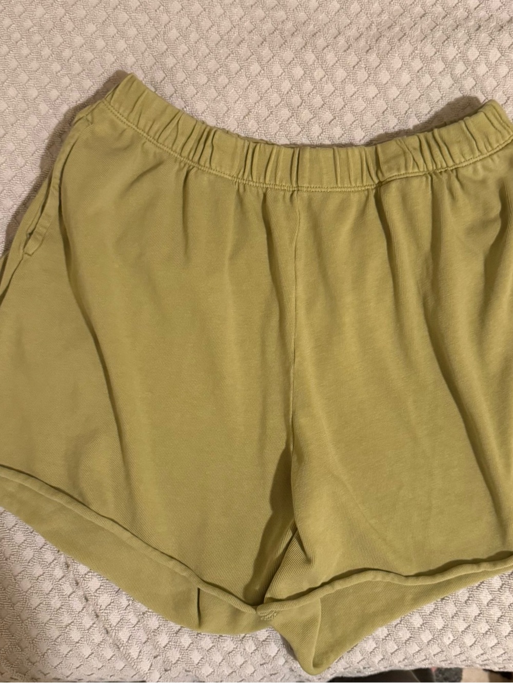 Aerie Women’s Olive Green Casual Elastic-Waist Shorts